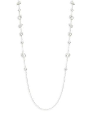 Nadri Faceted Crystal Station Necklace