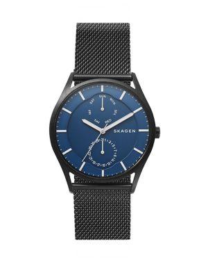 Skagen Holst Stainless Steel Multifunction Mesh Bracelet Watch
