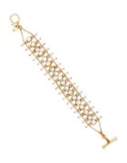 Lucky Brand Key Item Mother-of-pearl And Semi-precious Rock Crystal Ladder Bracelet