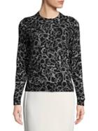 Lord & Taylor Plus Two Tone Floral Printed Cardigan