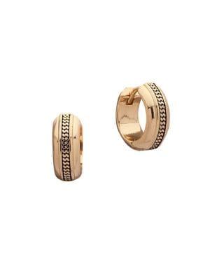Ak Anne Klein Goldtone Huggie Earrings