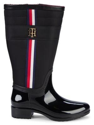 Tommy Hilfiger Logo Slip-on Boots