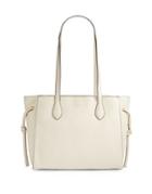 Donna Karan East And West Pebbled Leather Tote