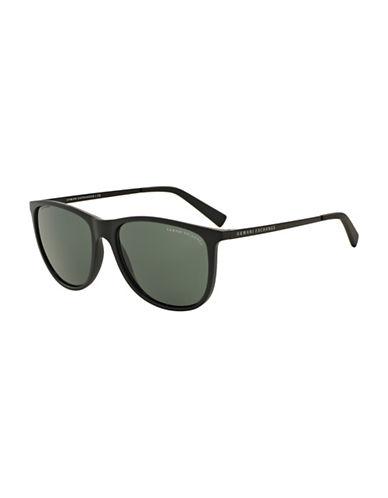 Armani Exchange Matte Round Sunglasses