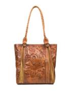 Patricia Nash Burnished Tooled Rena Leather Tote