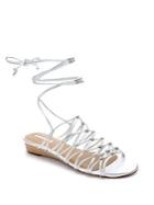 Tahari Caper Leather Demi-wedge Sandals