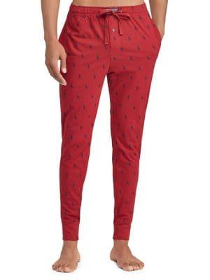 Ralph Lauren Pony-print Cotton Jogger Pants