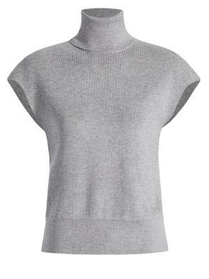 Ellen Tracy X Irina Tabard Turtleneck Flutter Tee