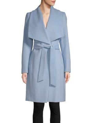 Cole Haan Signature Long-sleeve Wrap Coat