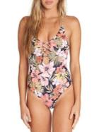 Billabong Floral 1-piece Swimsuit