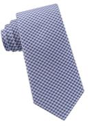 Black Brown Gingham Silk And Cotton Tie