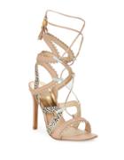 Dolce Vita Haven Leather And Calf Hair Sandals
