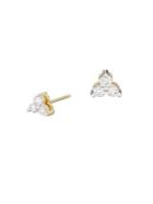 Adina Reyter 14k Yellow Gold & White Diamond Cluster Stud Earrings