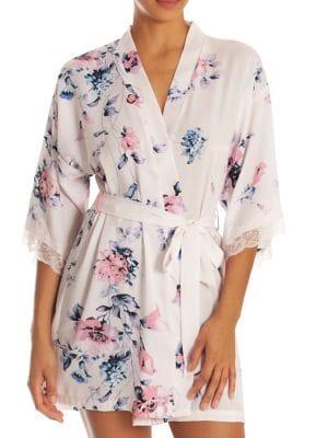 In Bloom Viola Satin Wrap