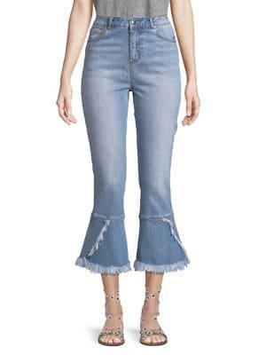 Design Lab Tulip Hem Flared Jeans