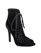 Kendall + Kylie Ginny Velvet Lace-up Boots
