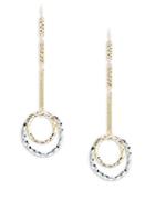 Design Lab Lord & Taylor Linear Circle Drop Earrings