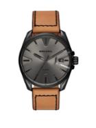 Diesel Ms9 Leather-strap Watch