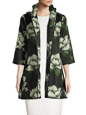 Context Floral Open Front Jacket