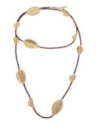 Kenneth Cole New York Rough Luxe Long Leather Necklace