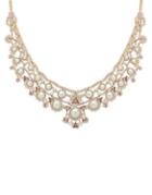 Givenchy 2mm-14mm Faux Pearl And Swarovski Crystal Drama Collar Necklace