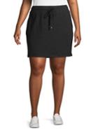 Marc New York Performance Plus Mesh-pocket Drawstring Skirt