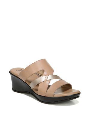 Naturalizer N5 Vivy Leather Wedge Sandals