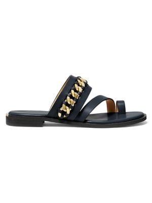 Michael Michael Kors Bergen Leather Flat Sandals