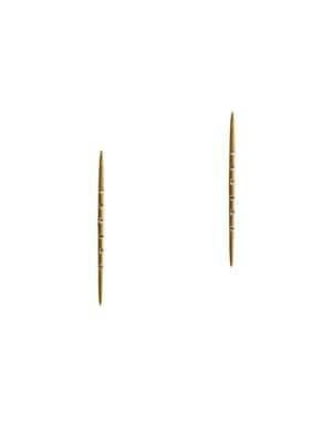 Sole Society Goldtone & Hematite Bar Earrings