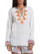Trina Turk Modern Miami Embroidered Cotton Tunic