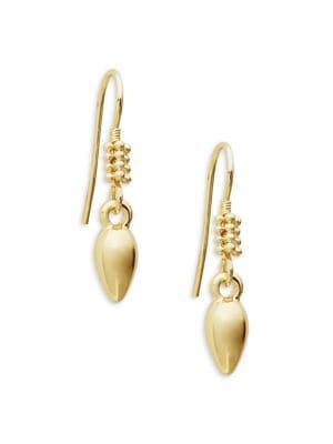 Shade Goldtone Sphere Drop Earrings