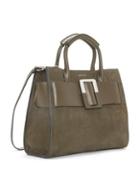 Louise Et Cie Magnetic Leather Satchel