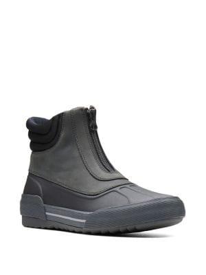 Clarks Gilby Cherry Waterproof Leather Boots