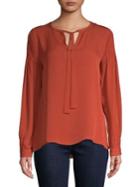 Kobi Halperin Terra Julee Long-sleeve Silk Top