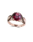 Effy Final Call Brown Diamond And Rhodolite Rose Gold Ring
