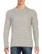 Selected Homme Long-sleeve Striped Knit Pullover