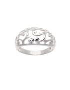 Lord & Taylor Sterling Silver Filigree Heart Ring