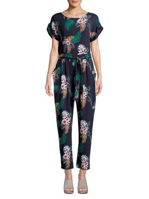 Dorothy Perkins Tropical Short Sleeve Jumpsuit