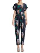 Dorothy Perkins Tropical Short Sleeve Jumpsuit