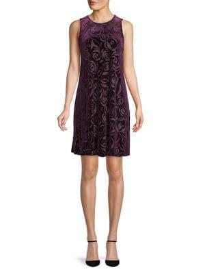 Calvin Klein Rose Sleeveless A-line Dress