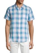 Lucky Brand Plaid Short Sleeve Button-front Shirt
