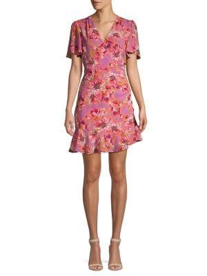 Astr The Label Floral Mini Fit-&-flare Dress