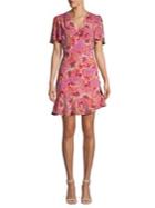 Astr The Label Floral Mini Fit-&-flare Dress