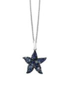 Effy Sapphire And Sterling Silver Pendant Necklace