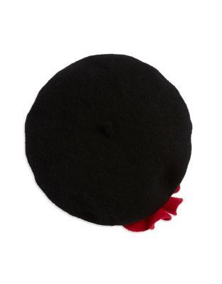 Kate Spade New York Poppy Accented Beret