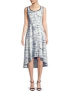 Jones New York Abstract-geo Sleeveless Sharkbite Dress