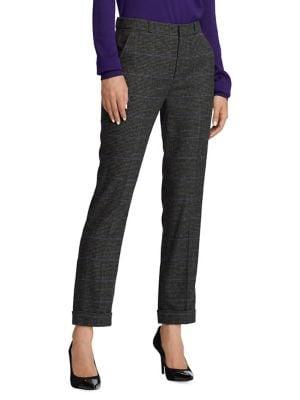 Lauren Ralph Lauren Straight Wool-blend Pants