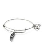 Alex And Ani Tokens Crystal Feather Charm Bracelet