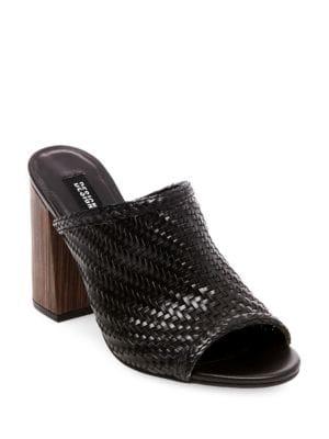 Design Lab Nikki Open Toe Woven Mules