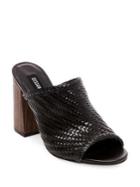 Design Lab Nikki Open Toe Woven Mules